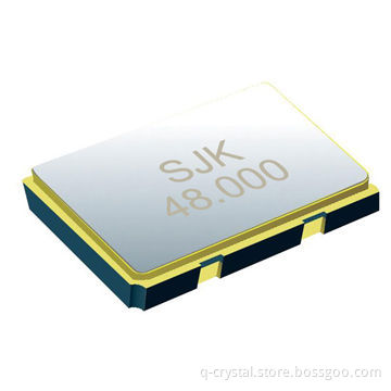 SMD quartz oscillator, 7050 size, 20MHz frequency output, 3.3V operating voltage, high precision